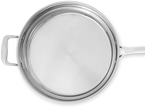 Batterie de cuisine en acier inoxydable avec poêles, casseroles et ustensiles résistants à l'induction