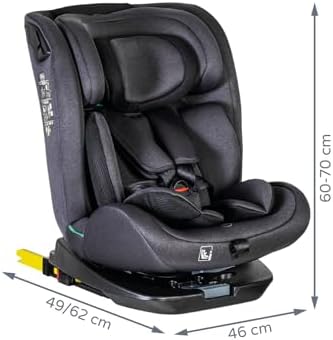 Siège auto isofix pivotant et ajustable pour enfants de 0 à 12 ans
