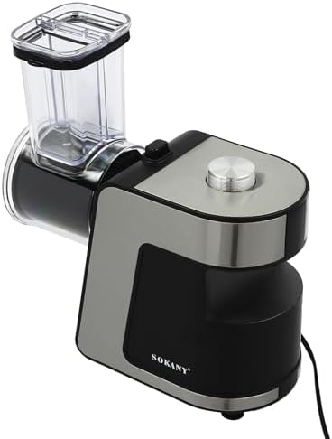 Râpe légumes électrique haute efficacité avec lames interchangeables et dissipation thermique