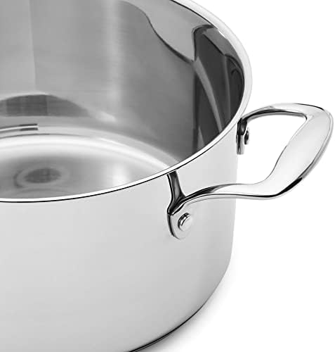 Batterie de cuisine en acier inoxydable avec poêles, casseroles et ustensiles résistants à l'induction