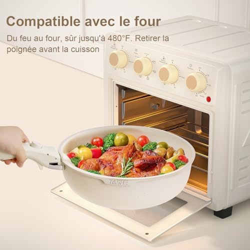 Batterie de cuisine multifonctionnelle avec aluminium moulé sous pression et compatibilité tous feux