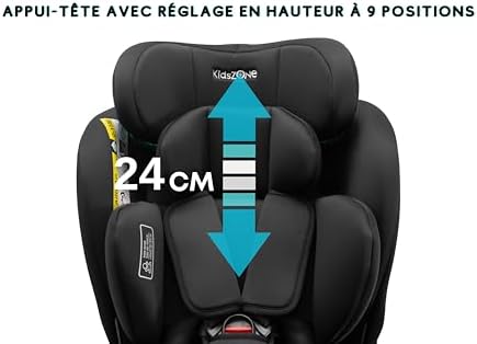 Siège auto isofix avec rotation 360° et sécurité i-Size pour enfants de 0 à 12 ans