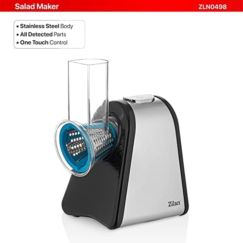 Râpe légumes électrique multifonctionnelle avec accessoires pour desserts et nettoyage facile