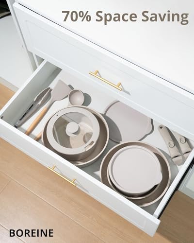 Batterie de cuisine induction avec revêtement antiadhésif pour une cuisson saine