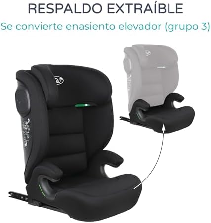 Siège auto isofix sécurisé et confortable pour enfants de 3,5 à 12 ans