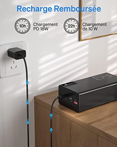 Batterie externe 50000mAh avec charge rapide et garantie exceptionnelle