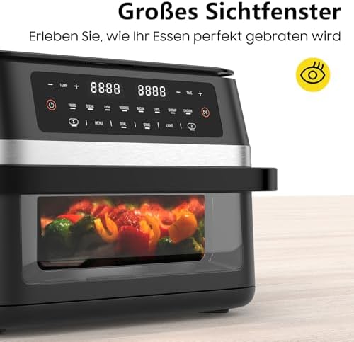 Friteuse à air XXL 11L avec double zone et cuisson rapide et saine
