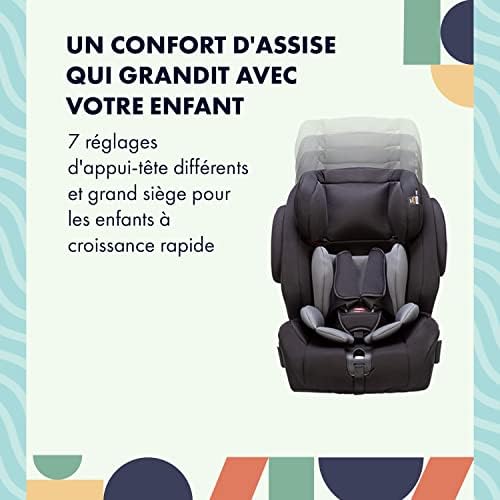 Siège auto isofix pour enfants de 9 mois à 12 ans avec harnais sécurisé