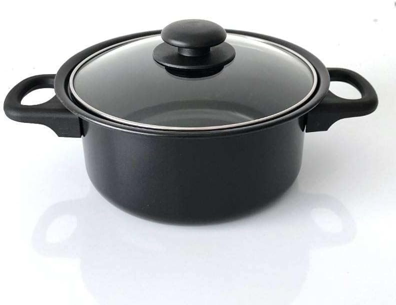 Batterie de cuisine durable et polyvalente avec revêtement antiadhésif et poignées sécurisées