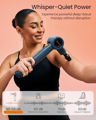 Pistolet de massage avec angles réglables et écran LED intelligent pour récupération musculaire