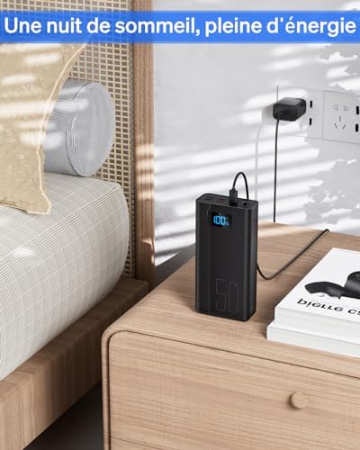 Batterie externe 50000mAh - Puissance durable pour tous vos appareils
