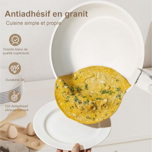 Batterie de cuisine multifonctionnelle avec aluminium moulé sous pression et compatibilité tous feux