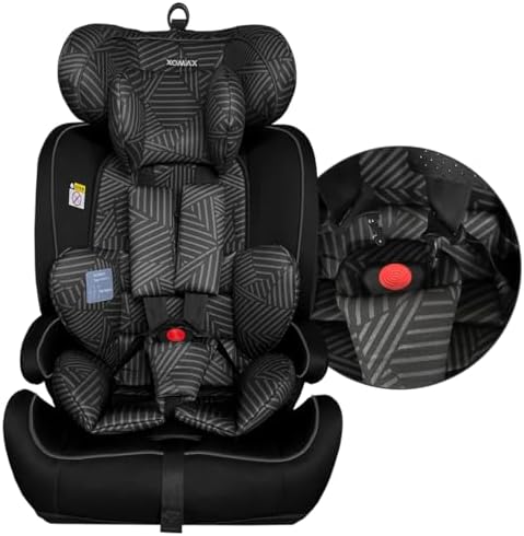 Siège auto isofix évolutif pour enfants de 15 mois à 12 ans, sécurité et confort