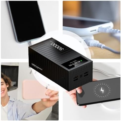 Batterie Externe 50000mAh avec Charge Rapide et Affichage LED Intuitif