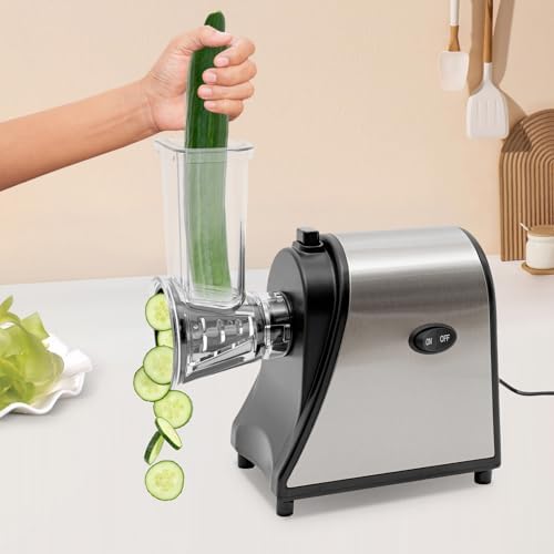 Râpe légumes électrique multifonctionnelle avec moteur puissant et design facile à nettoyer