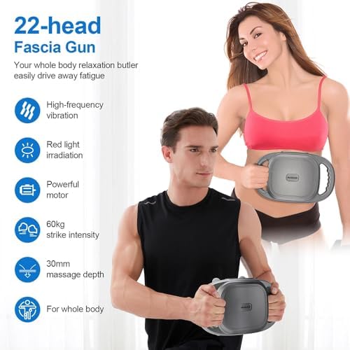 Pistolet de massage puissant avec 22 têtes pour un soulagement musculaire professionnel