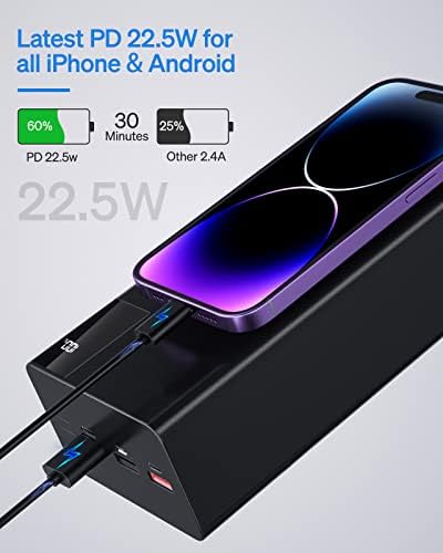 Batterie externe 50000mAh avec charge rapide et sécurité inégalée