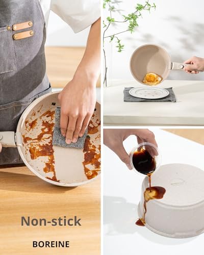 Batterie de cuisine induction avec revêtement antiadhésif pour une cuisson saine