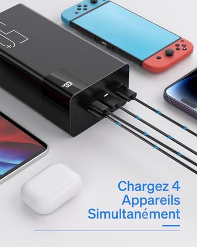 Batterie externe 50000mAh avec charge rapide et garantie exceptionnelle