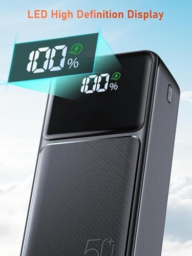 Batterie externe 50000mAh avec charge ultra rapide et câbles intégrés