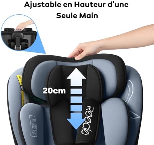 Siège auto isofix i-Size pour sécurité maximale et confort de 0 à 12 ans