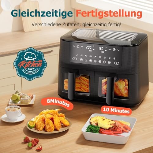 Friteuse à air de grande capacité avec technologie de cuisson rapide et économe en énergie