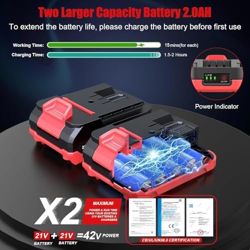 Débroussailleuse électrique avec moteur brushless et batteries longue durée