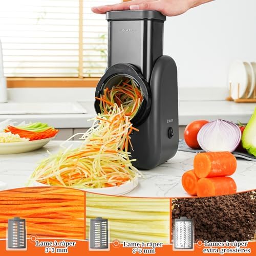 Râpe légumes électrique multifonctionnelle pour tranchage rapide et facile