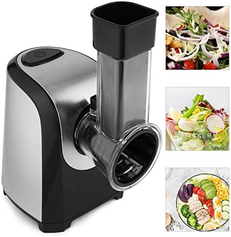 Râpe légumes électrique puissante et pratique avec accessoires interchangeables