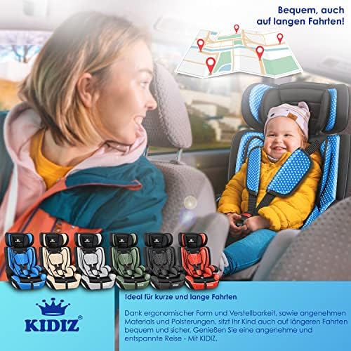Siège auto isofix évolutif pour enfants de 1 à 12 ans avec sécurité optimale