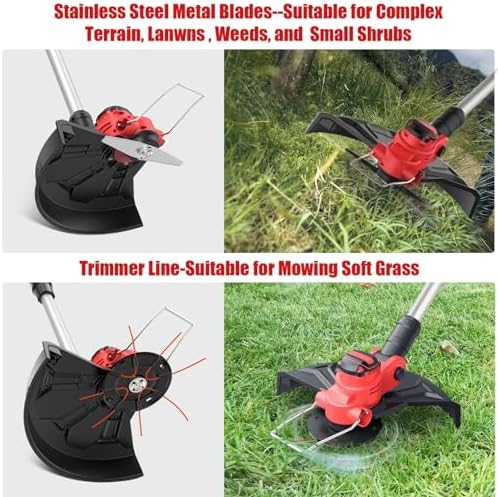 Débroussailleuse électrique avec moteur brushless et batteries longue durée