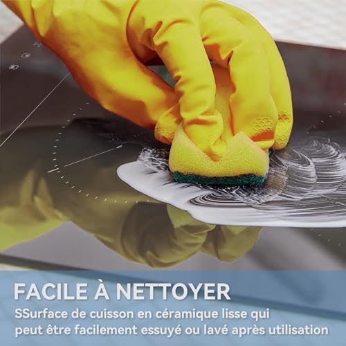 Plaque induction 2 feux compacte et puissante avec sécurité avancée