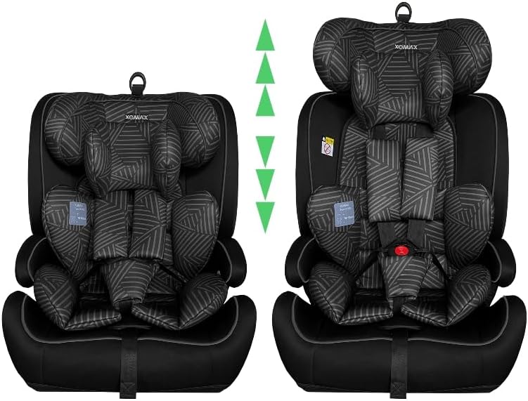 Siège auto isofix évolutif pour enfants de 15 mois à 12 ans, sécurité et confort