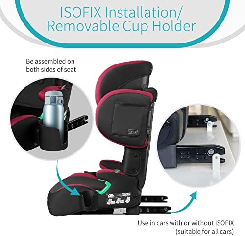 Siège auto Isofix i-Size pour enfants de 3 à 12 ans avec confort et sécurité optimisés