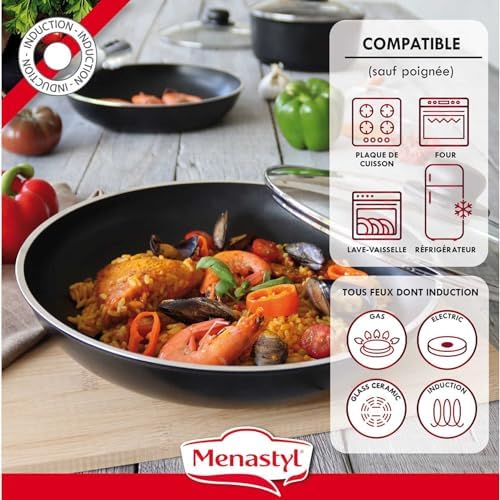 Batterie de cuisine polyvalente avec poêles et casseroles antiadhésives pour une cuisson saine