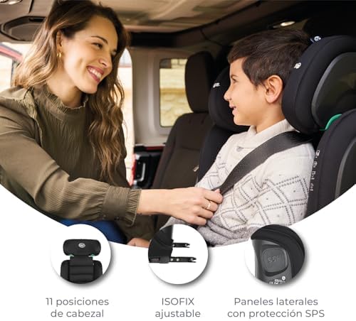 Siège auto isofix sécurisé et confortable pour enfants de 3,5 à 12 ans