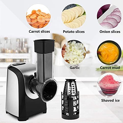 Râpe légumes électrique puissante et pratique avec accessoires interchangeables