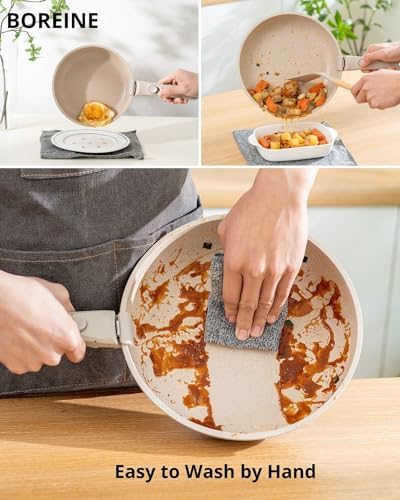 Batterie de cuisine induction avec revêtement antiadhésif pour une cuisson saine