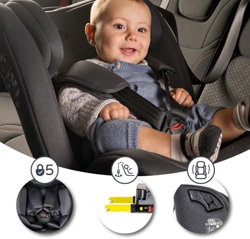 Siège auto isofix pivotant et ajustable pour enfants de 0 à 12 ans