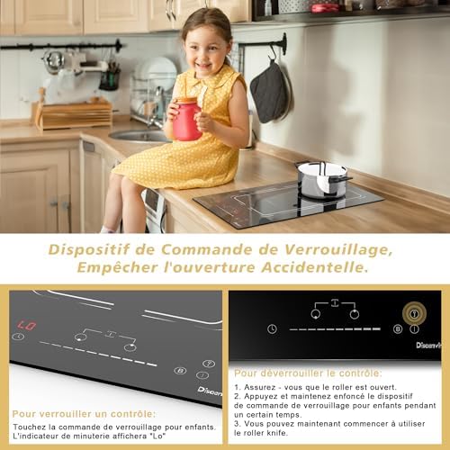 Plaque induction 2 feux compacte et flexible pour petites cuisines