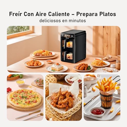 Air fryer 10L avec double compartiment et puissance exceptionnelle pour une cuisson polyvalente