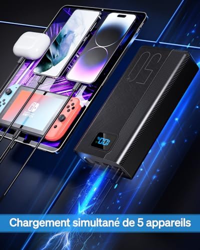 Batterie externe 50000mAh - Puissance durable pour tous vos appareils