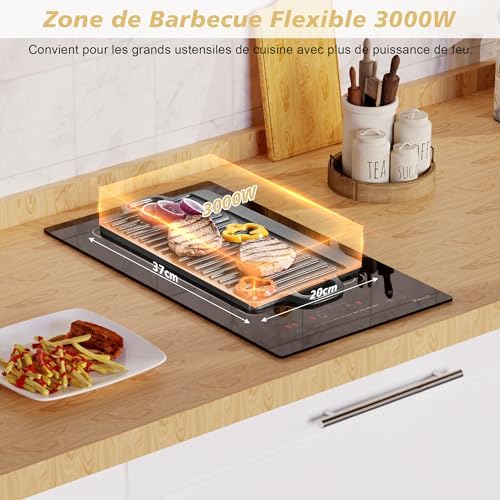 Plaque induction 2 feux compacte et flexible pour petites cuisines
