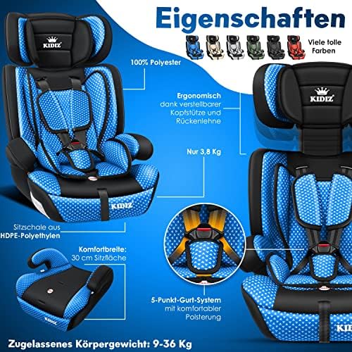 Siège auto isofix évolutif pour enfants de 1 à 12 ans avec sécurité optimale