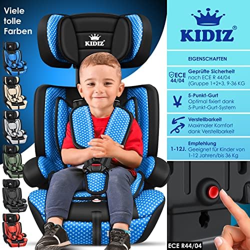 Siège auto isofix évolutif pour enfants de 1 à 12 ans avec sécurité optimale