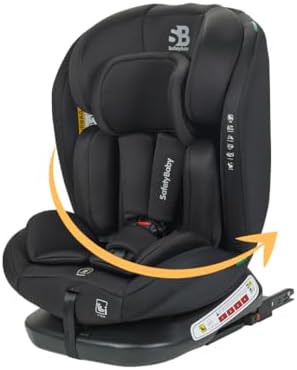 Siège auto isofix évolutif et pivotant pour enfants de 0 à 12 ans avec sécurité i-Size