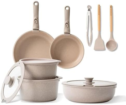 Batterie de cuisine induction avec revêtement antiadhésif pour une cuisson saine