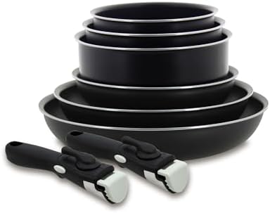 Batterie de cuisine polyvalente avec poêles et casseroles antiadhésives pour une cuisson saine