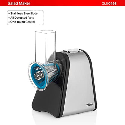 Râpe légumes électrique multifonctionnelle avec accessoires pour desserts et nettoyage facile