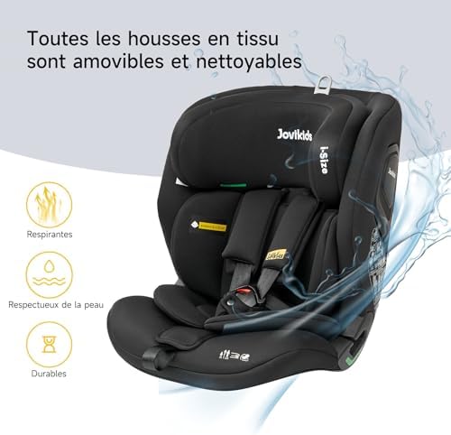 Siège auto isofix certifié ECE R129 pour une sécurité optimale de 15 mois à 12 ans